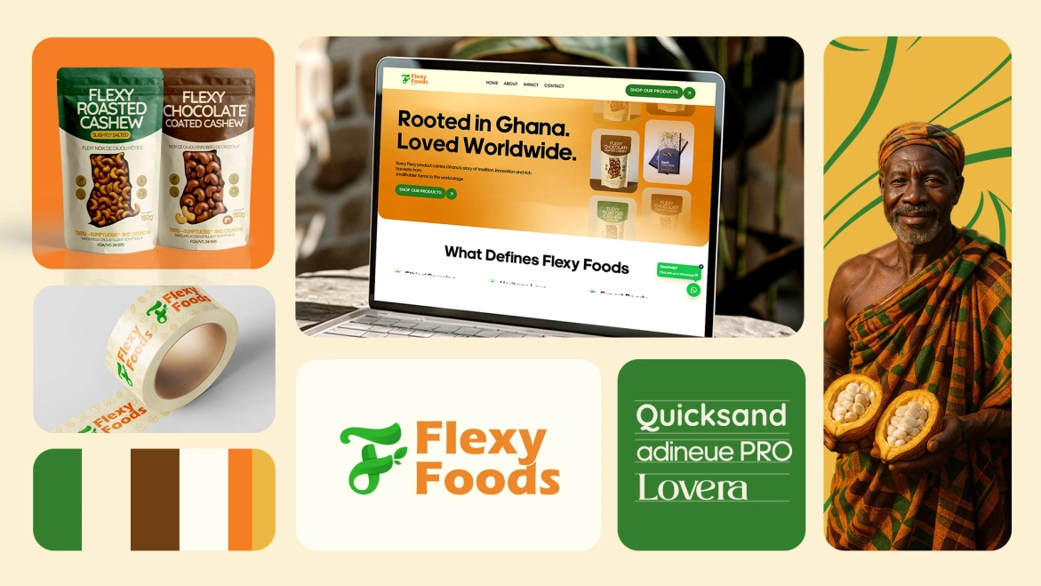 Featured Work - Flexy Foods project showcase